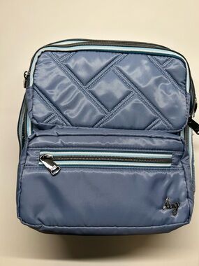 lug Wrangler Blue Moon w/Aloha Teal interior Crossbody Bag